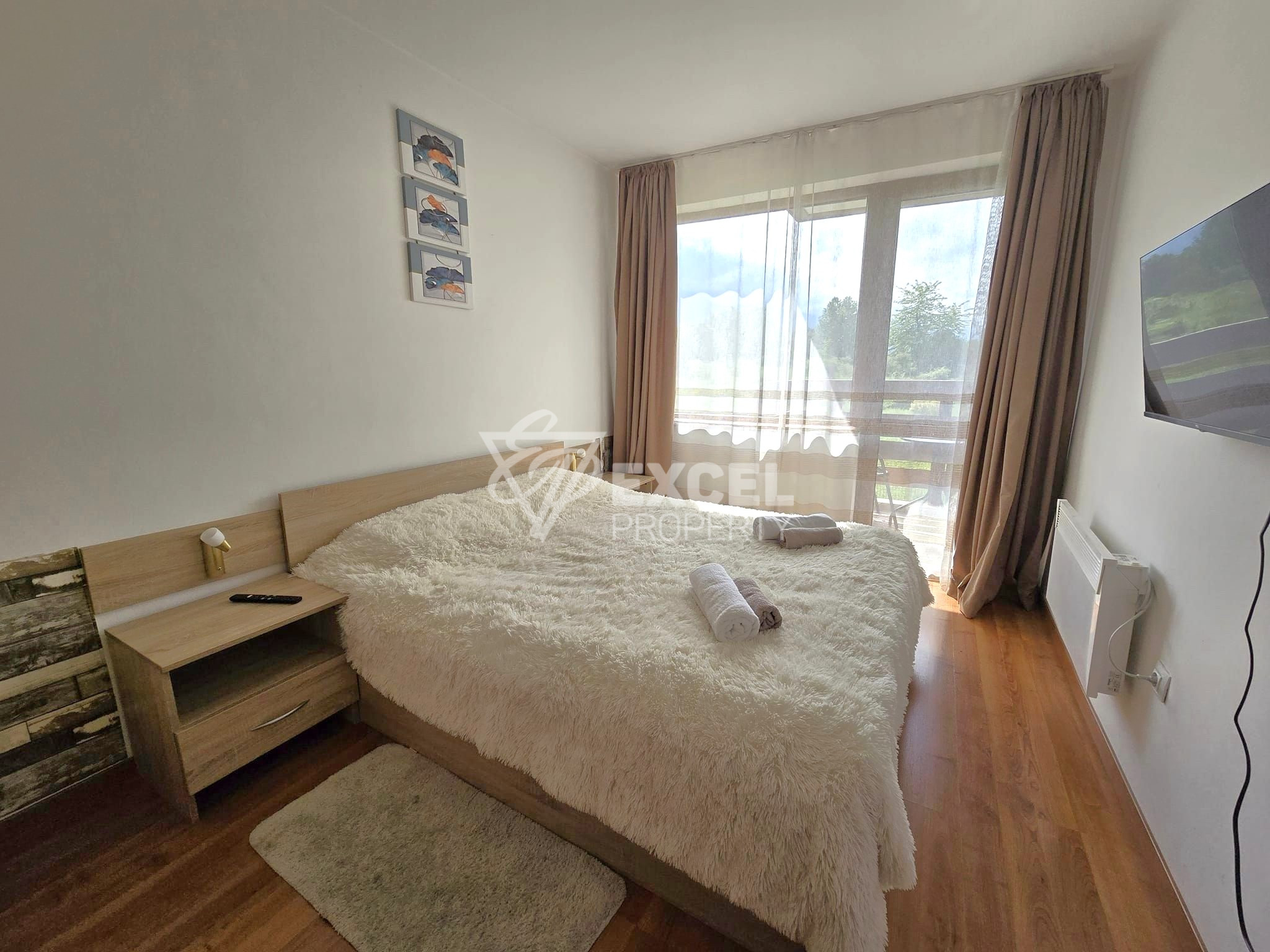Продается меблированная двухкомнатная квартира в комплексе Belvedere Holiday Club, Банско