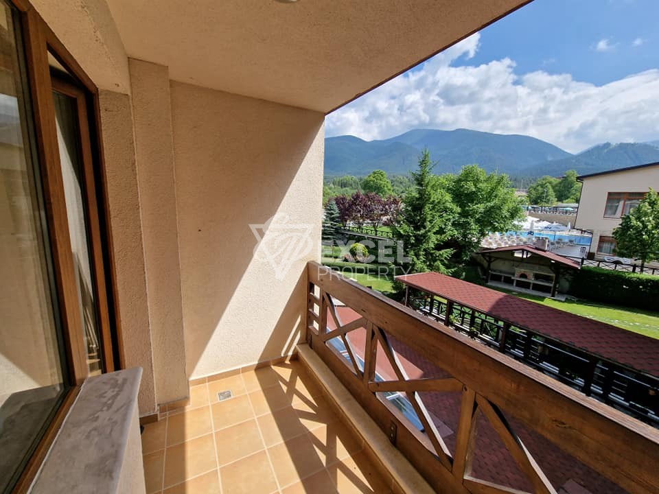 Южен, двустаен апартамент  с фронтална гледка към Пирин планина за продажба в Хотел REGNUM 5 *, Банско
