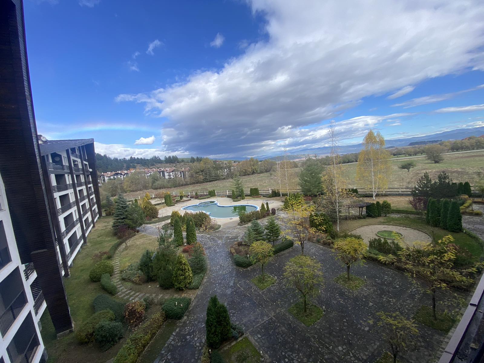 Меблированная студия с террасой в круглогодичном комплексе Aspen Valley, Разлог