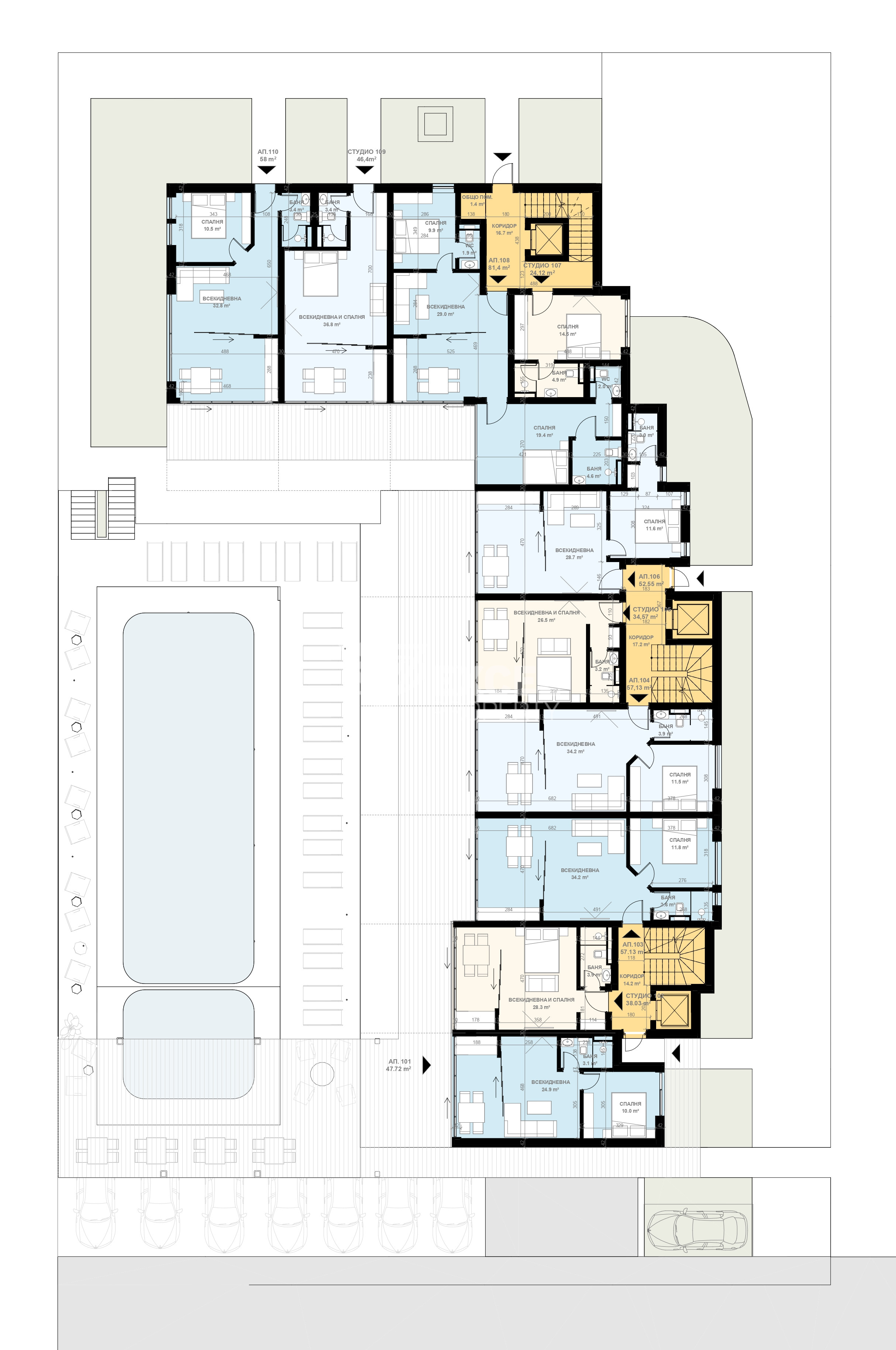 Новостройка в Святом Власе - отличное расположение квартир с видом на море