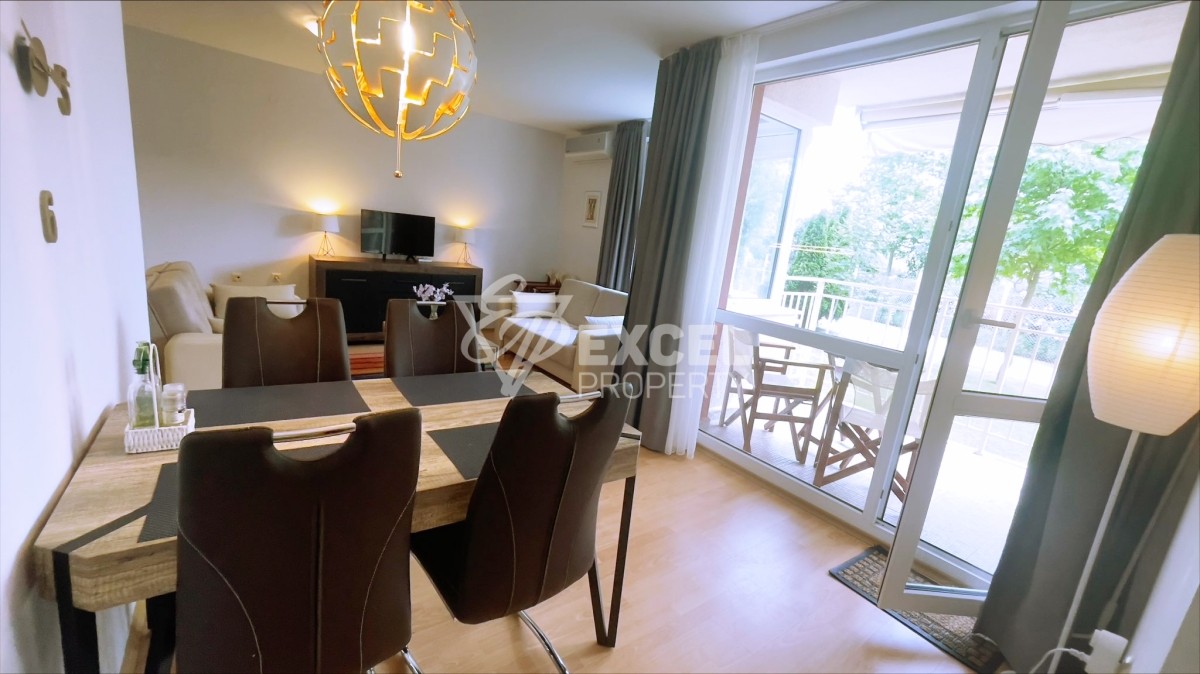 Несебр Форт Нокс - красивая двухкомнатная квартира на партерном этаже