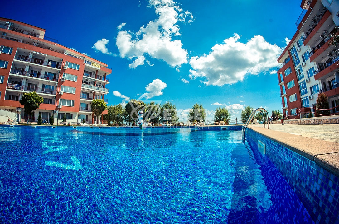 Квартира с видом на море в комплексе Гранд Резорт Панорама Форт, Святой Влас. Первая линия