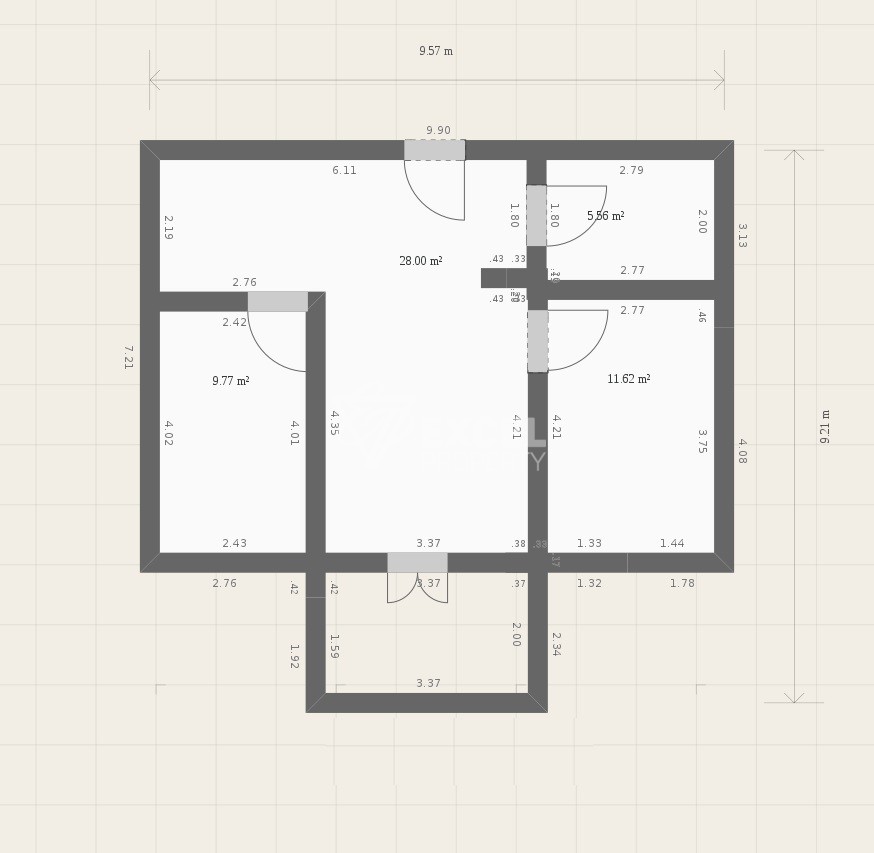 Сани Бич Хилс, Солнечный Берег - трехкомнатная, полностью меблированная квартира